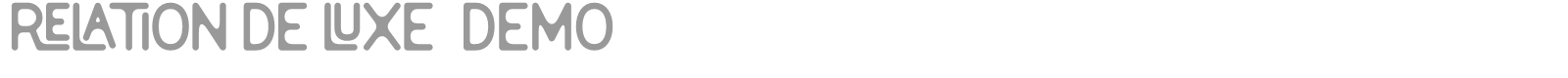 Relation De Luxe font preview